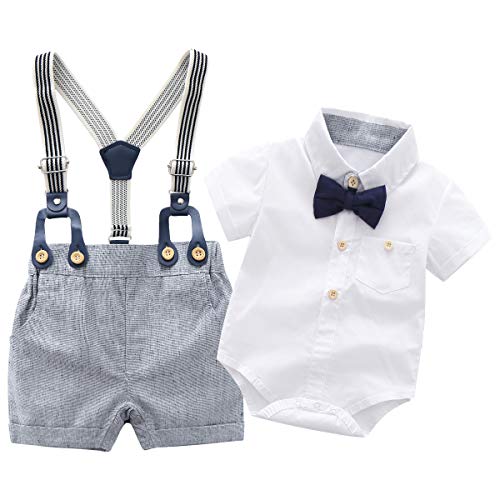 AGQT Baby Boys Gentleman Outfits Suits Size 0-24 Months