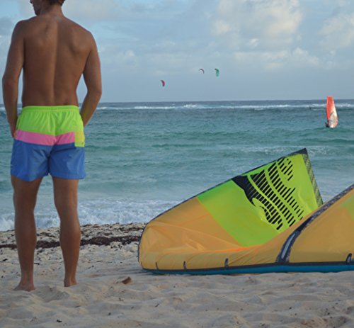 Alien Abduction Cows Rainbow Ray-1 Mens Summer Cool Surfing Boardshorts with Mesh Lining