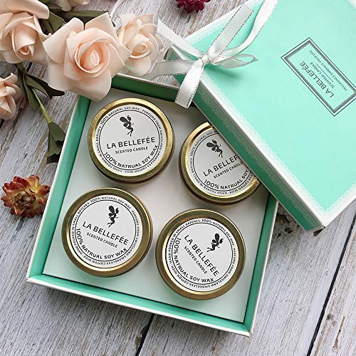 Christmas Birthdays Families Weddings LA BELLEF/ÉE Scented Soy Candle Aromatherapy Candle Natural Soy Wax Vegan Set For Friends