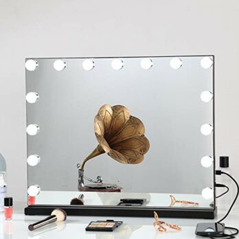 Fenchilin Large Vanity Mirror With, Makeup Vanity Mirror With Lights And Bluetooth
